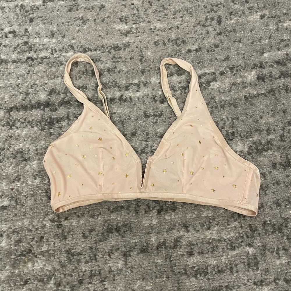 baby pink star bralette